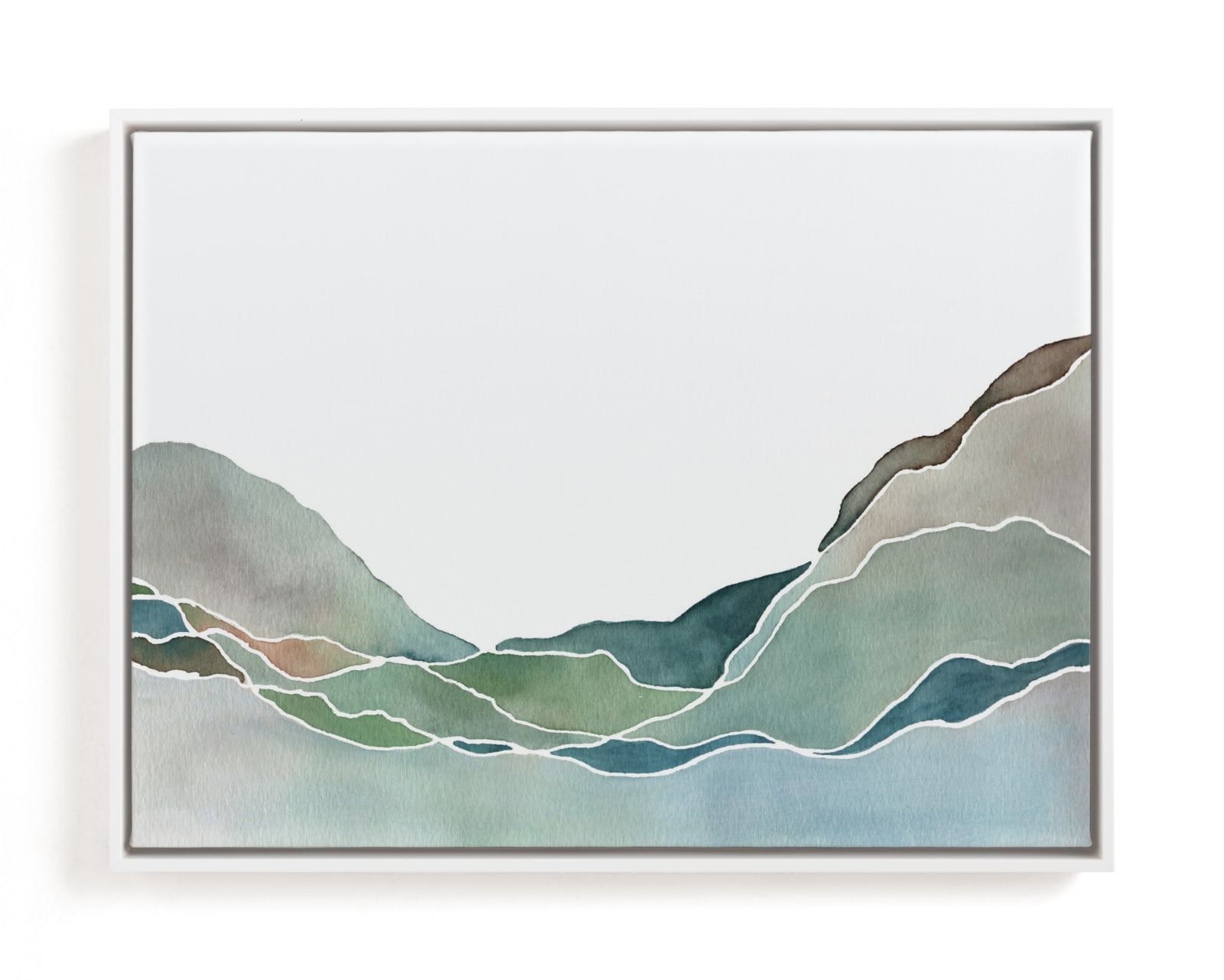"Terrain No. 1" - Limited Edition Art Print by Jennifer Daily in beautiful frame options and a variety of sizes.