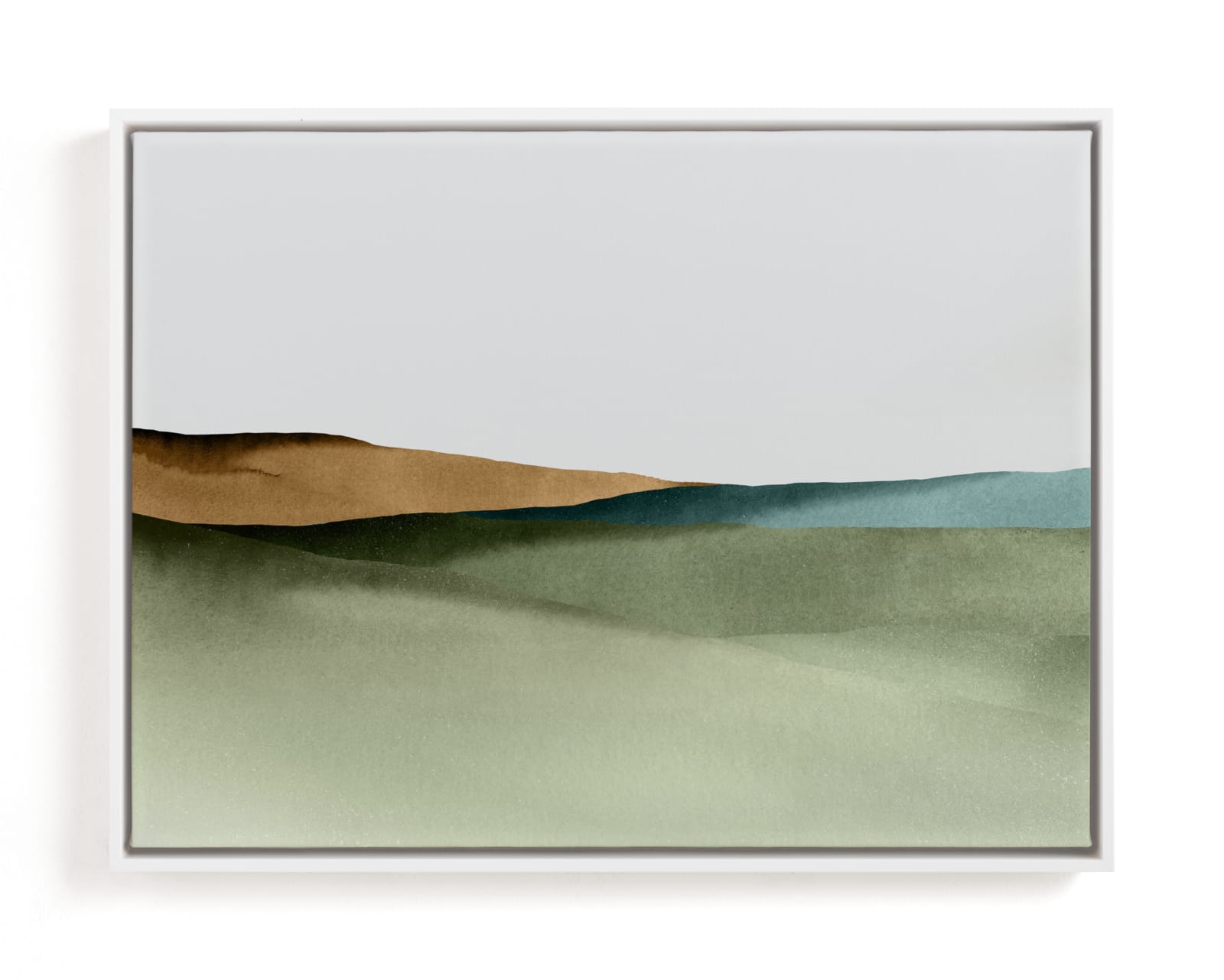 "Rolling Fields" - Limited Edition Art Print by Little Valley Studio in beautiful frame options and a variety of sizes.