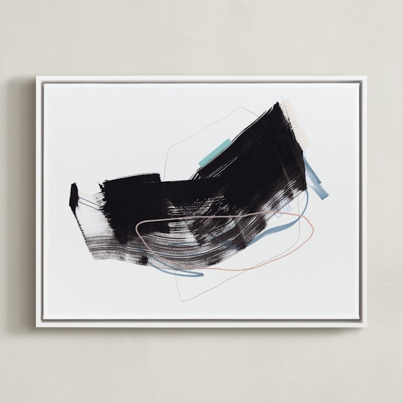 "Study 19" - Art Print in Black and white by Jaime Derringer - Framed Canvas