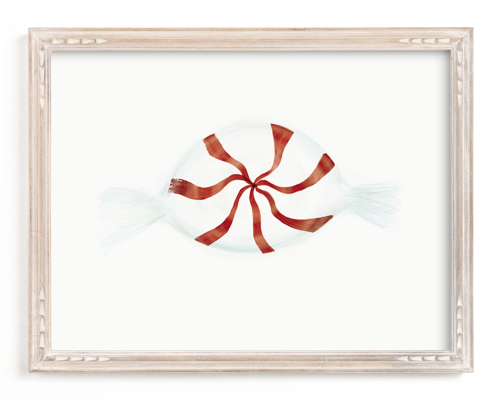 "peppermint candy" - Art Print by Leanne Friedberg in beautiful frame options and a variety of sizes.