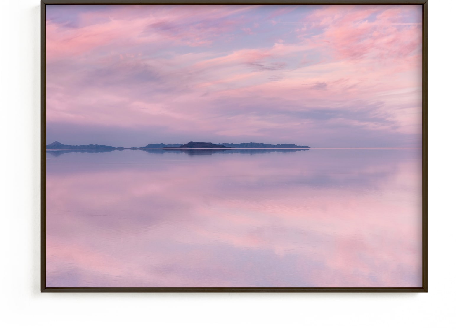 This is a blue art by Eric Clegg called reflection in pink.
