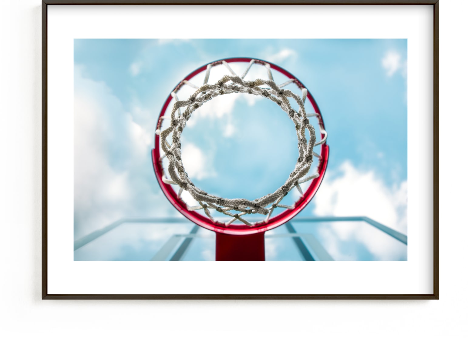 This is a blue kids wall art by Keely Norton Owendoff called Hoop Dreams.