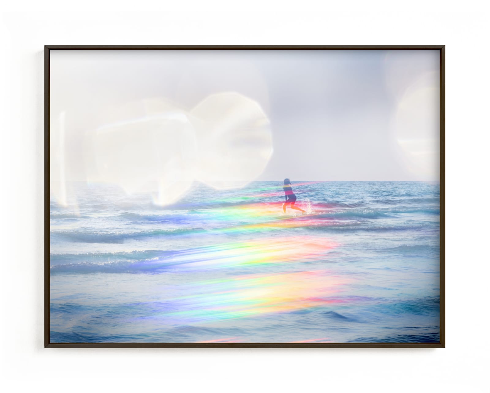 "Skipping through the ocean" - Limited Edition Art Print by Jacquelyn Sloane Siklos in beautiful frame options and a variety of sizes.