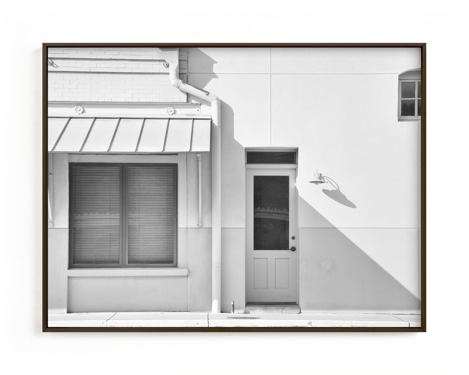 "Cream Colored Building, Taylor, Texas" - Limited Edition Art Print by Carol Schiraldi in beautiful frame options and a variety of sizes.