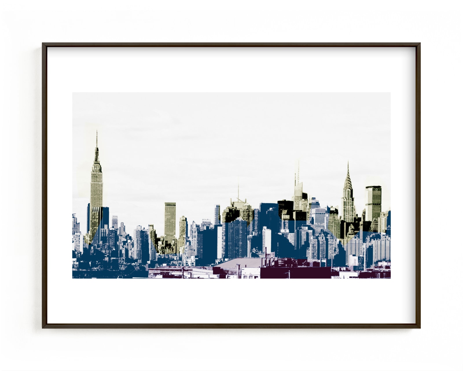"layers of skyline" - Limited Edition Art Print by Van Tsao in beautiful frame options and a variety of sizes.