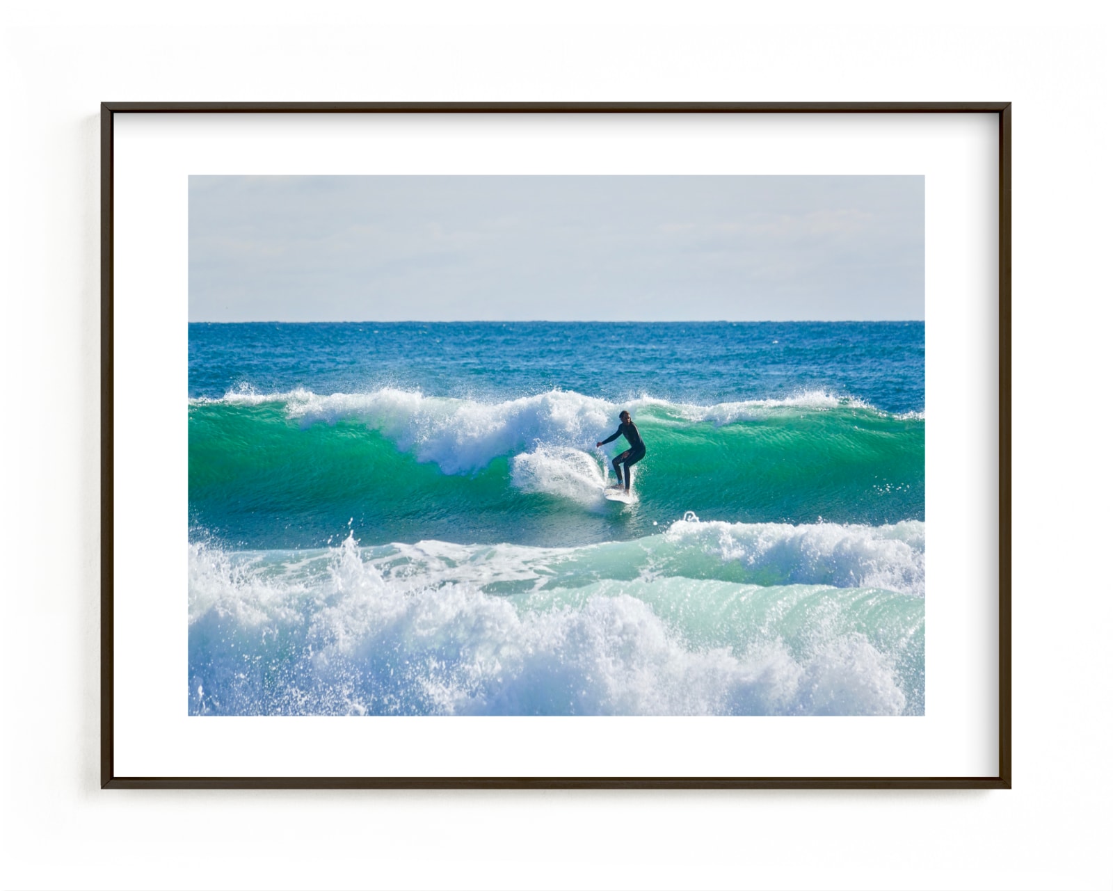 "Surfer Dude " - Limited Edition Art Print by Jan Kessel in beautiful frame options and a variety of sizes.