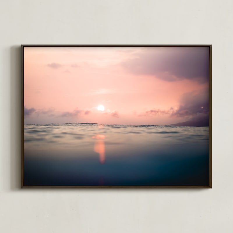 "Entranced" - Art Print in pacific by Kamala Nahas - Framed