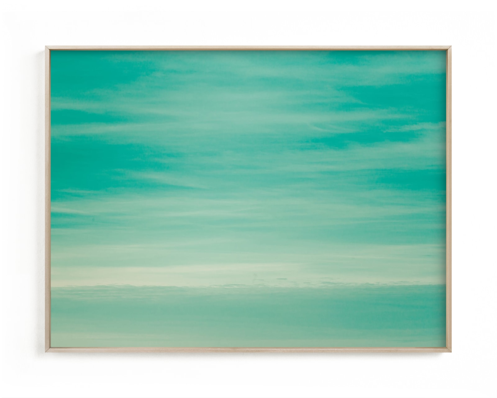 "Mint sky" by Lying on the grass in beautiful frame options and a variety of sizes.
