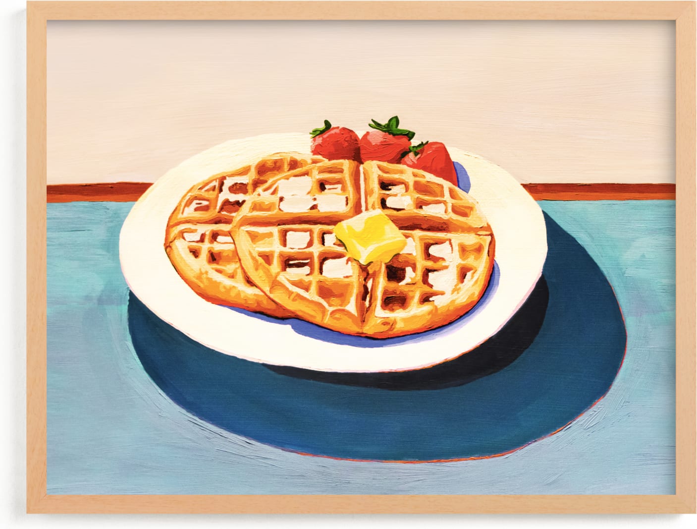 This is a blue art by taylorVdesign called Breakfast at the Diner.