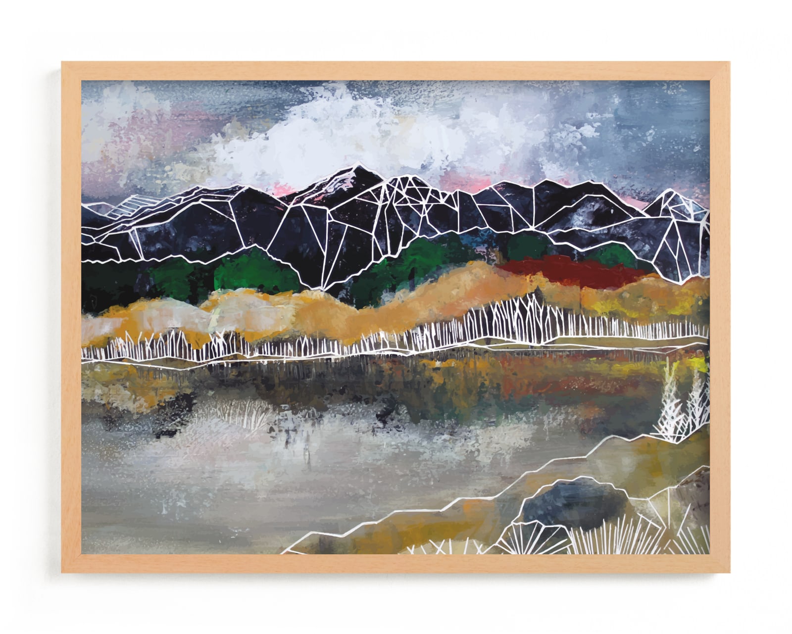 "The Glass Lake" - Limited Edition Art Print by Sarah Fitzgerald in beautiful frame options and a variety of sizes.