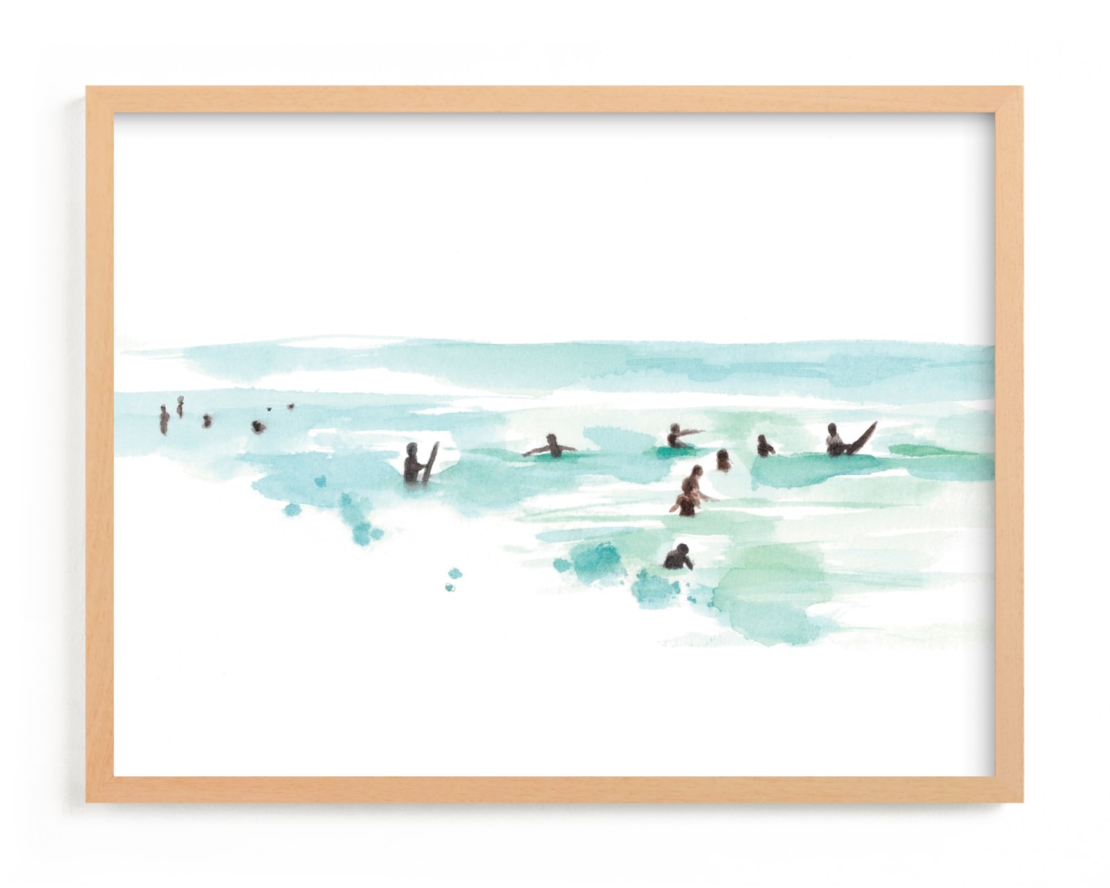 "Surf City" - Limited Edition Art Print by Jenny Partrite in beautiful frame options and a variety of sizes.