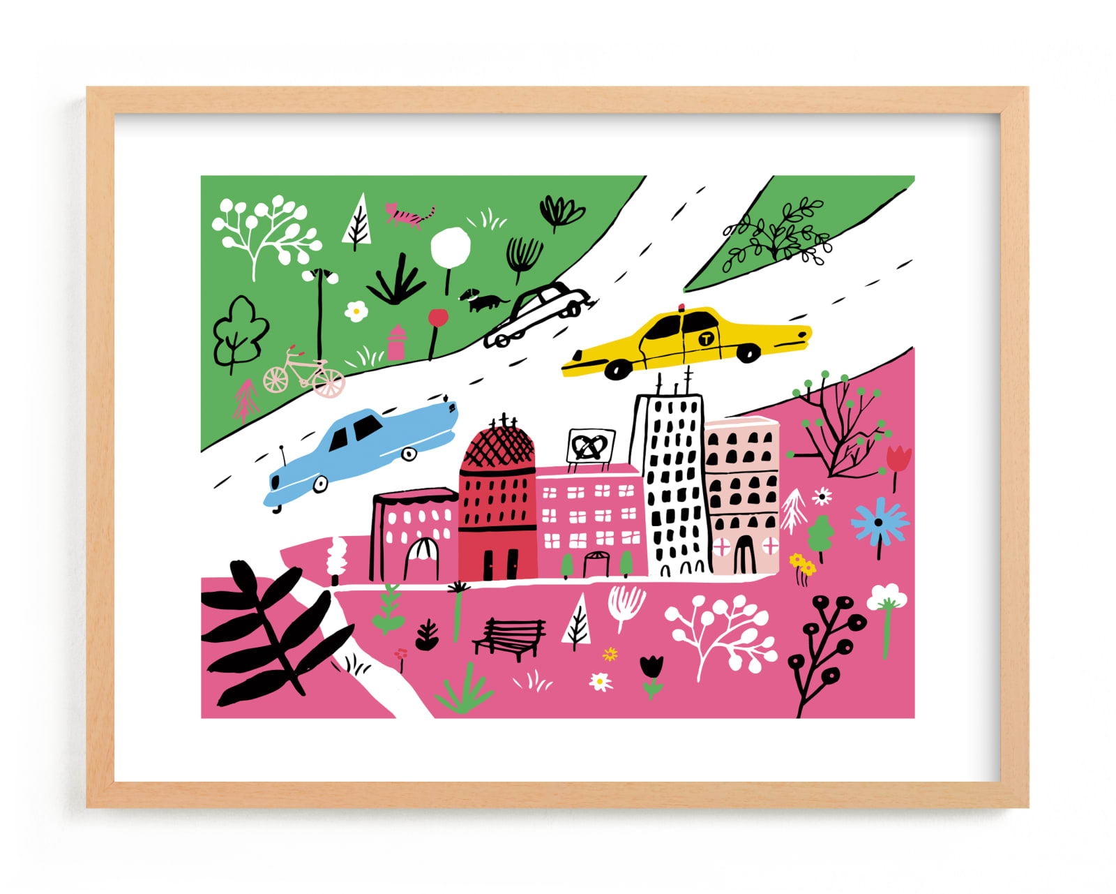 "City State of Mind" - Limited Edition Art Print by Jordan Sondler in beautiful frame options and a variety of sizes.