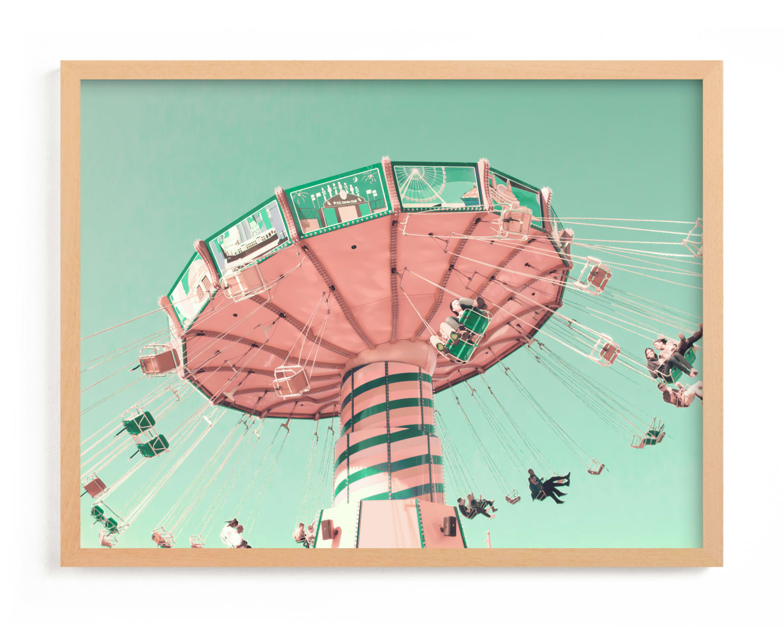 "Swing Ride" - Limited Edition Art Print by Caroline Mint in beautiful frame options and a variety of sizes.