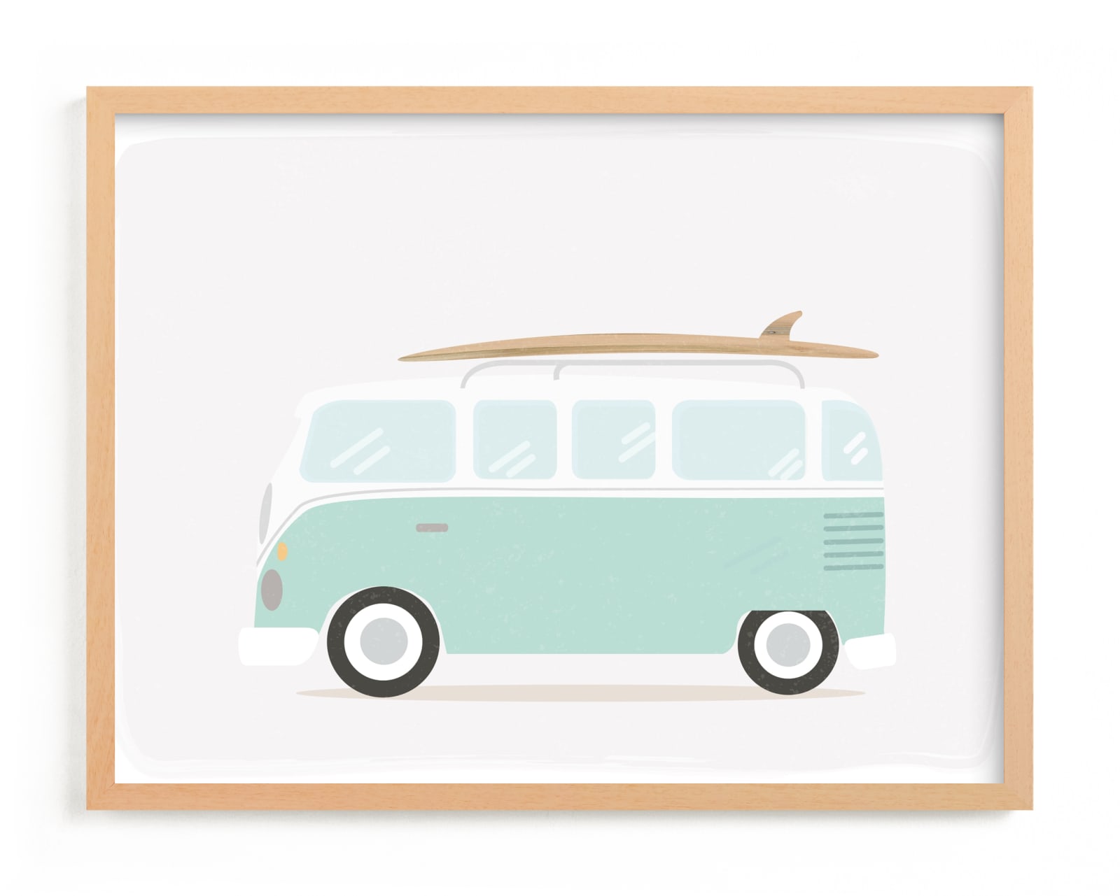 "Beach Bus" - Limited Edition Art Print by Itsy Belle Studio in beautiful frame options and a variety of sizes.