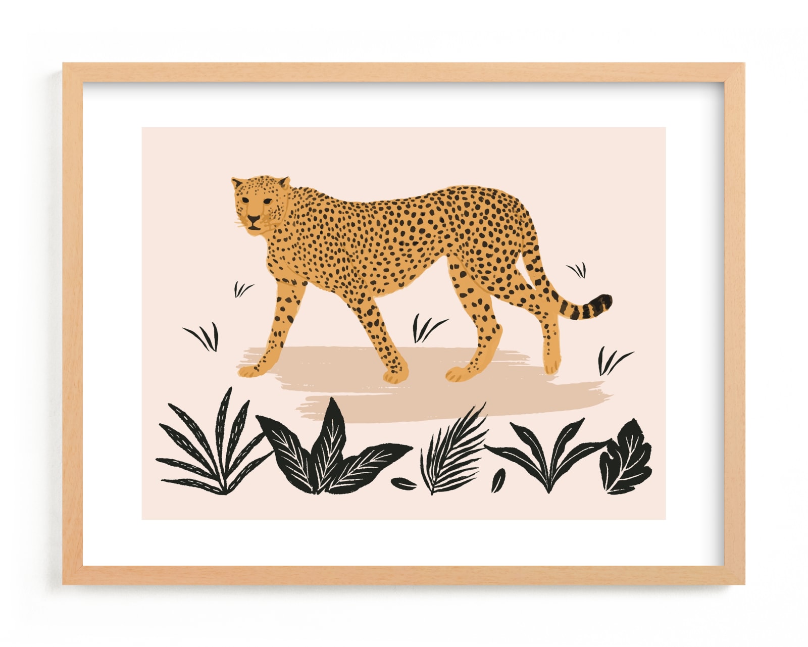 "The Cheetah" - Limited Edition Art Print by Elly in beautiful frame options and a variety of sizes.