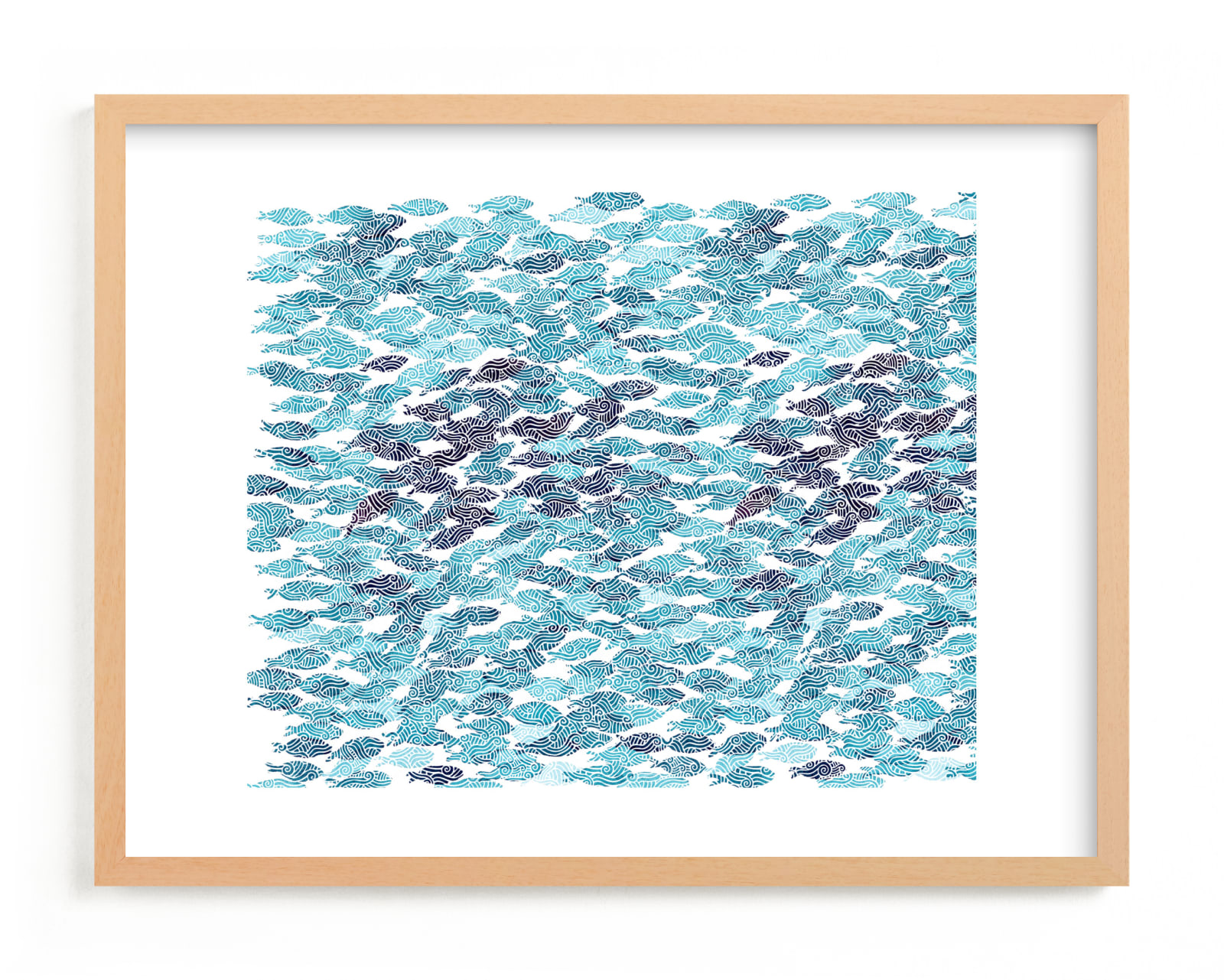 "Fish Swirl" - Limited Edition Art Print by Jason Grimes in beautiful frame options and a variety of sizes.
