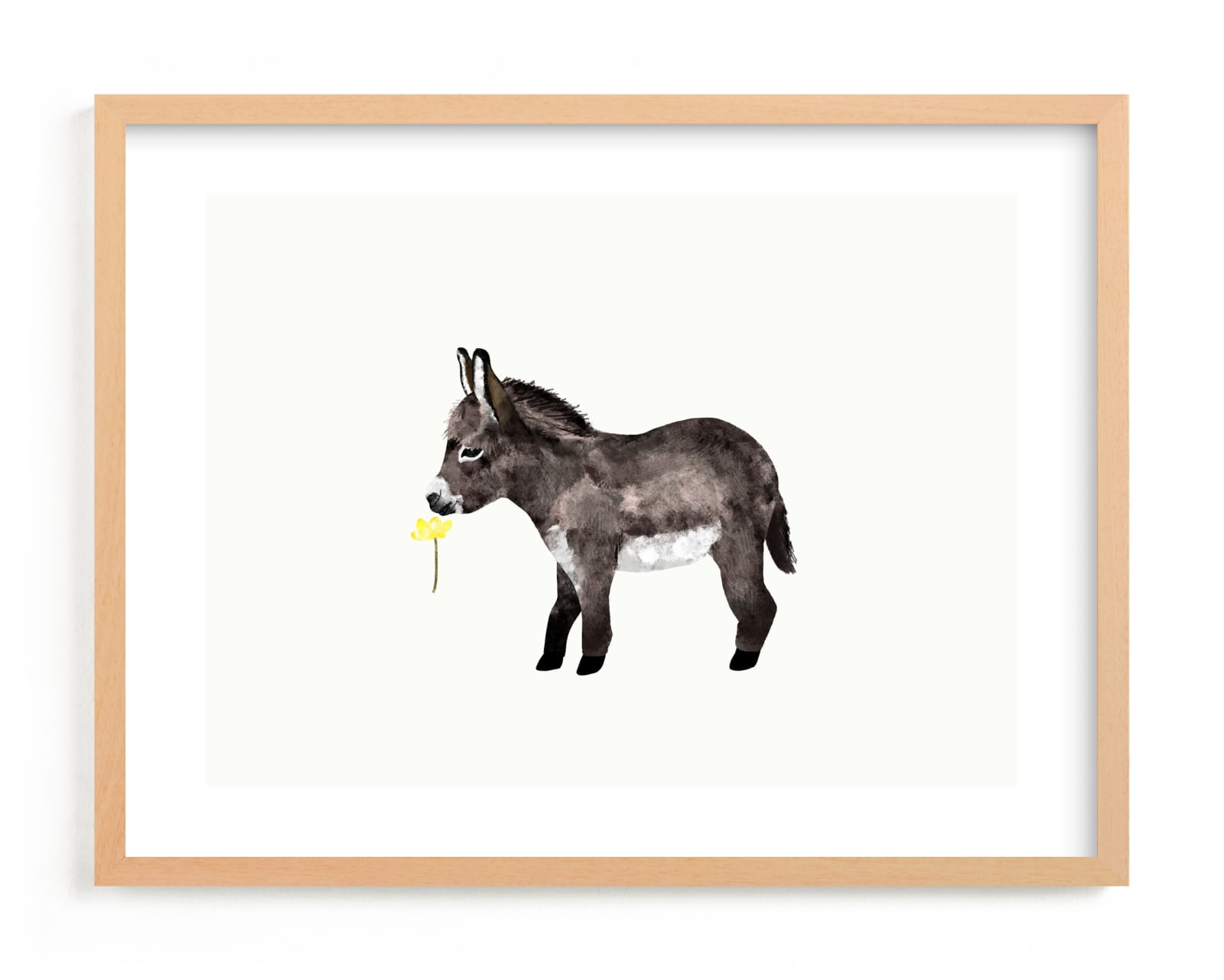 "baby donkey" - Limited Edition Art Print by Cass Loh in beautiful frame options and a variety of sizes.