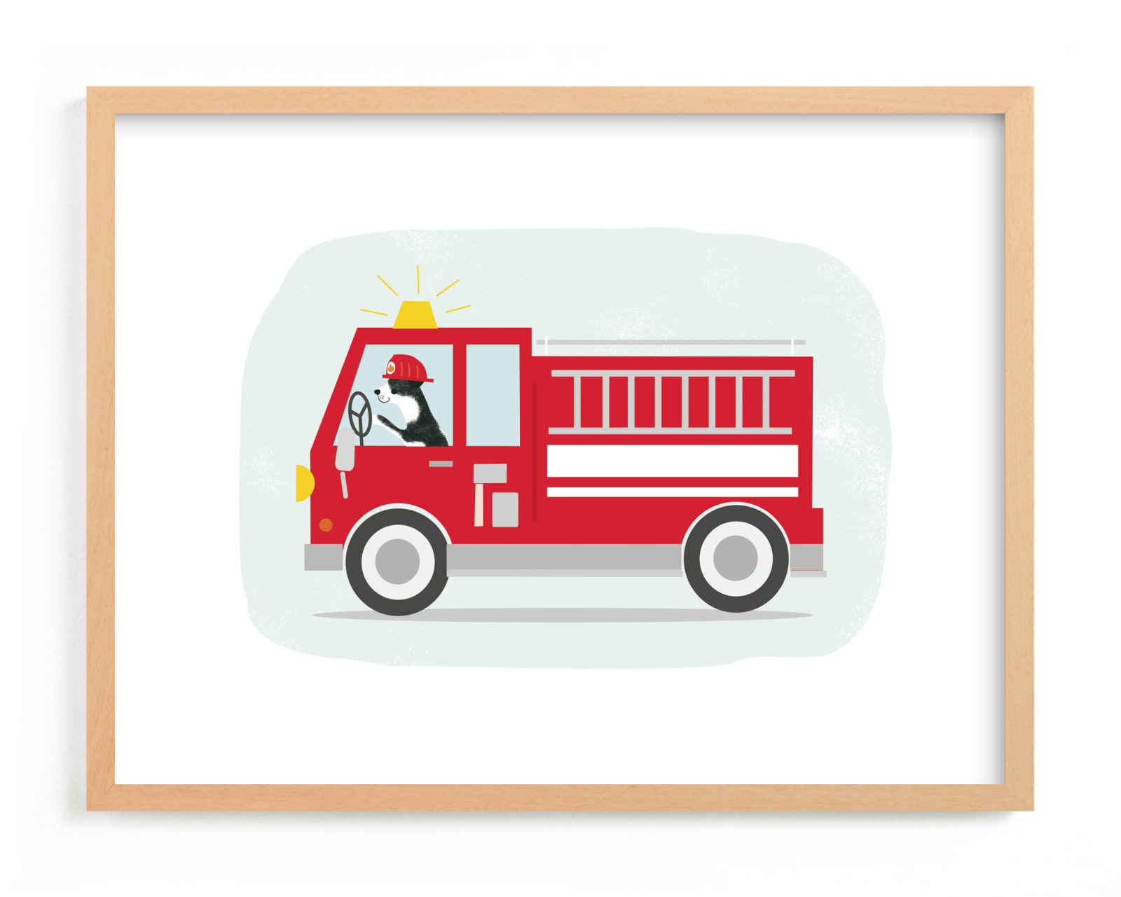 "Fire Rescue" - Limited Edition Art Print by Itsy Belle Studio in beautiful frame options and a variety of sizes.