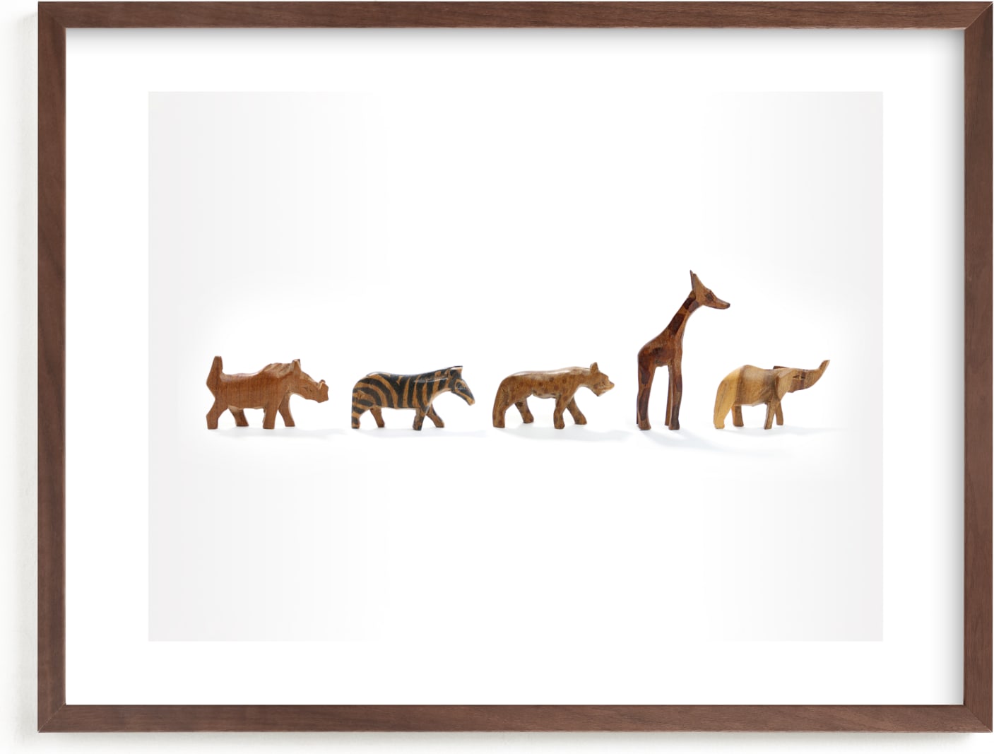 This is a brown art by Katie Cooper Bussell called Safari March.