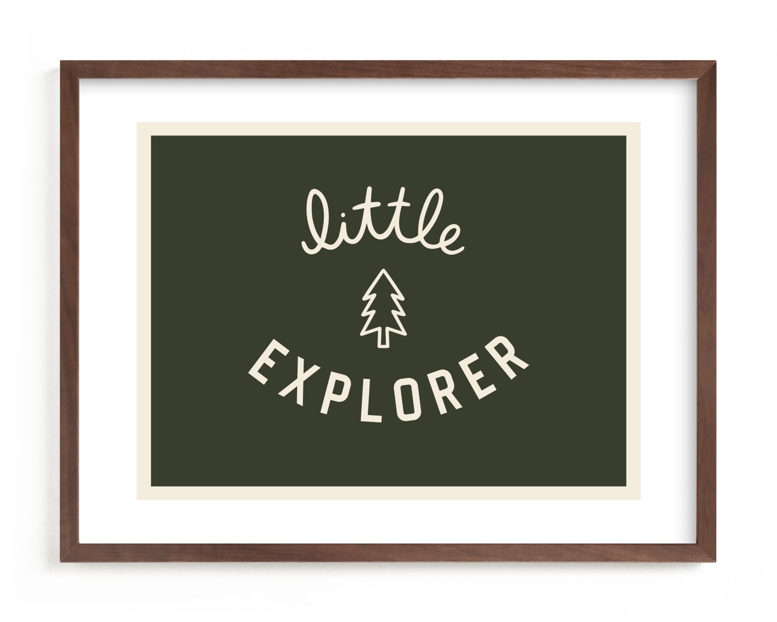 "Little Explorer Flag" by Little Merry Market in beautiful frame options and a variety of sizes.