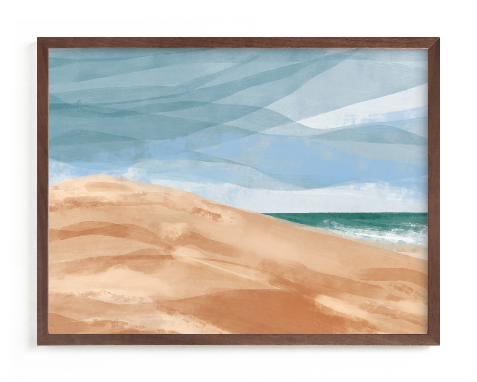 "Dunes by the ocean" by Inkblot Design in beautiful frame options and a variety of sizes.