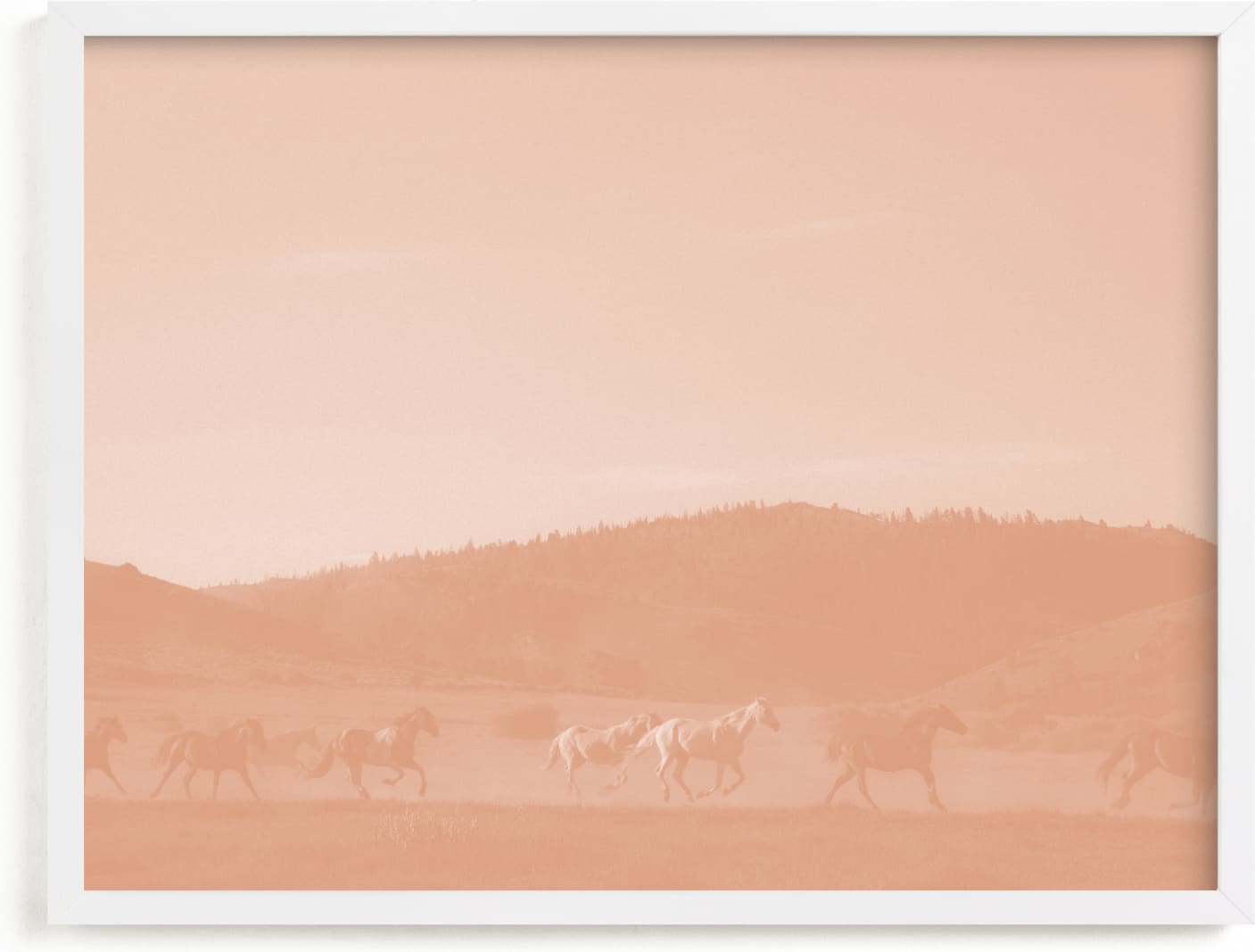 This is a pink art by Sara Hicks Malone called wild wild west II.
