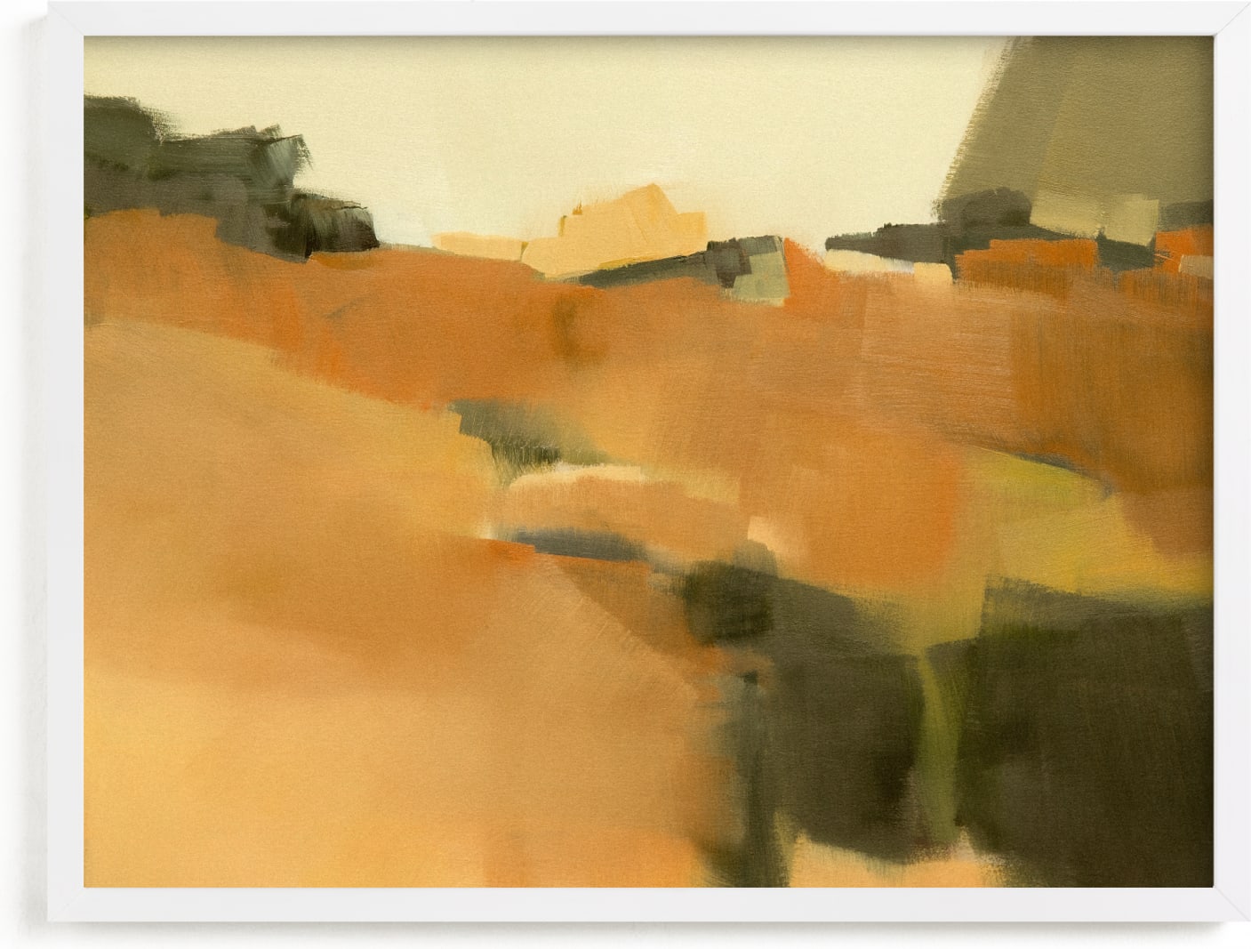 This is a yellow art by Ashley Armistead called Strata.