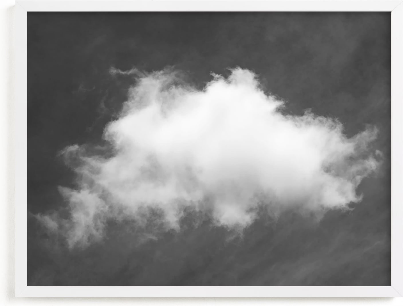 This is a black and white art by Tania Medeiros called Cloud in the Sky.