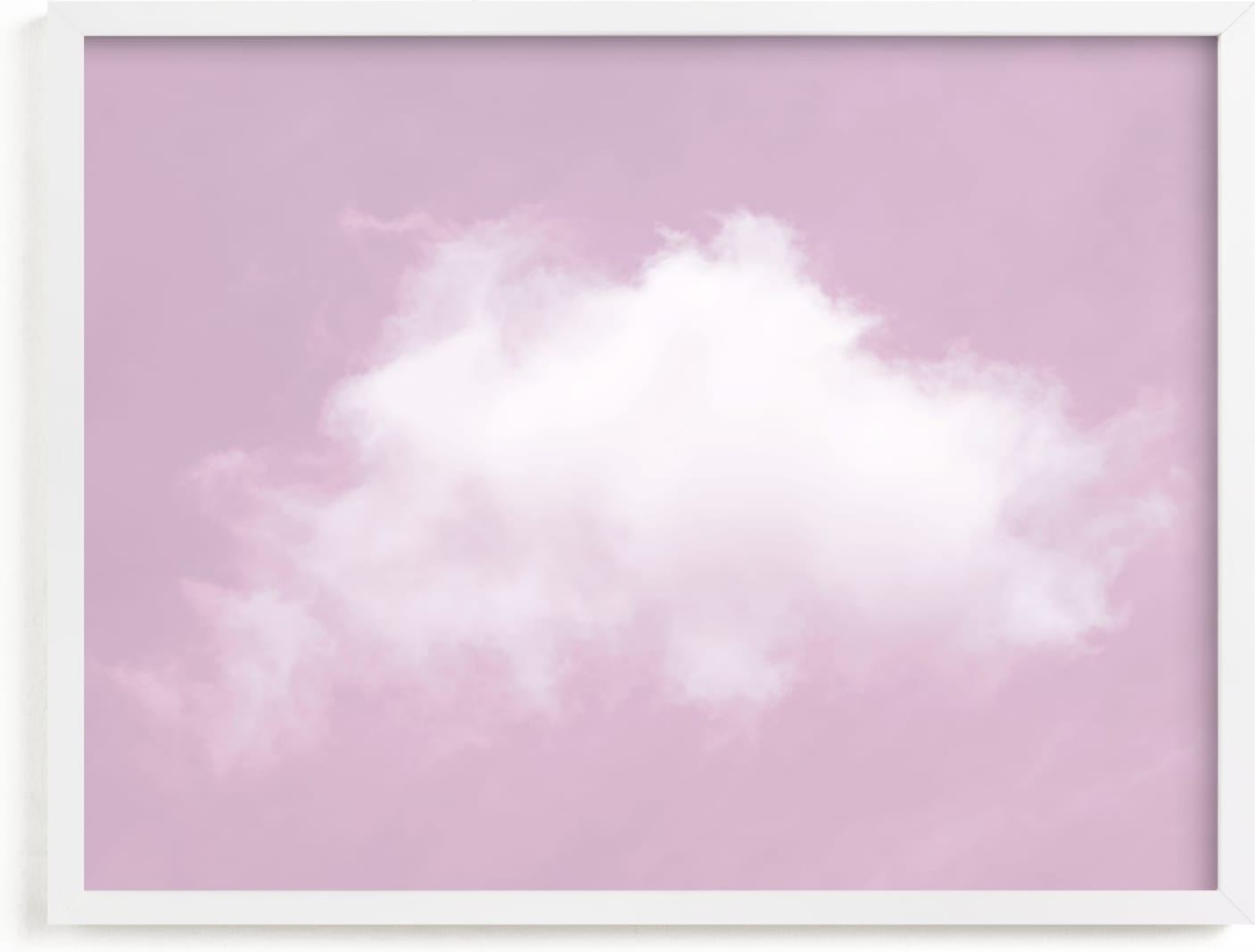 This is a purple art by Tania Medeiros called Cloud in the Sky.