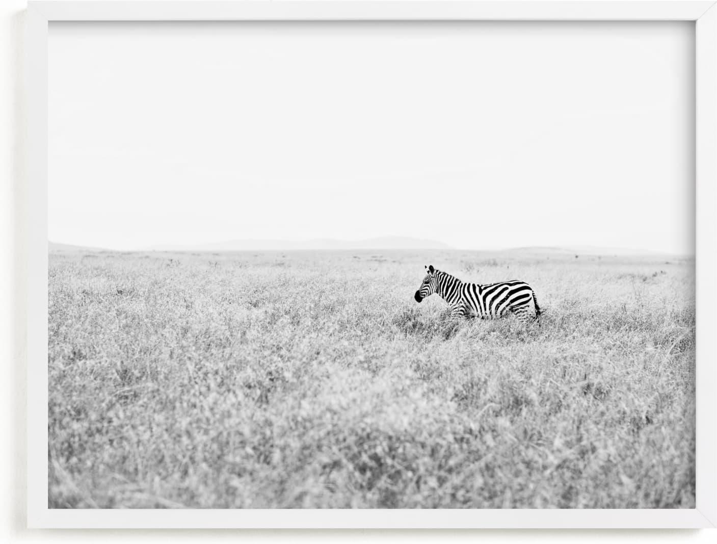 This is a black and white art by Alison Holcomb called Going Into the Wild.