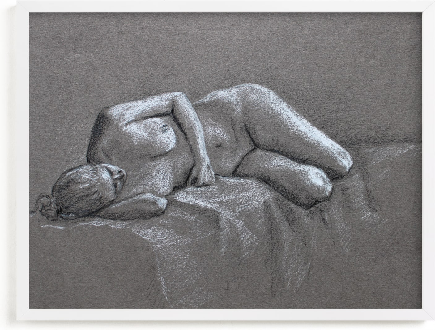 This is a black and white art by Anne Morrison called Restful.
