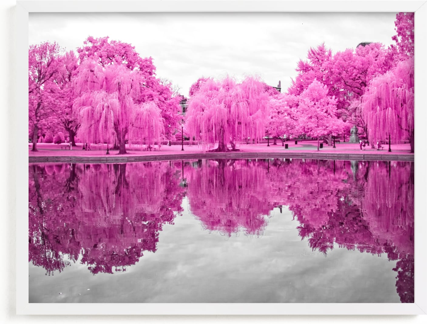 This is a pink art by Deborah Chou called pink season.