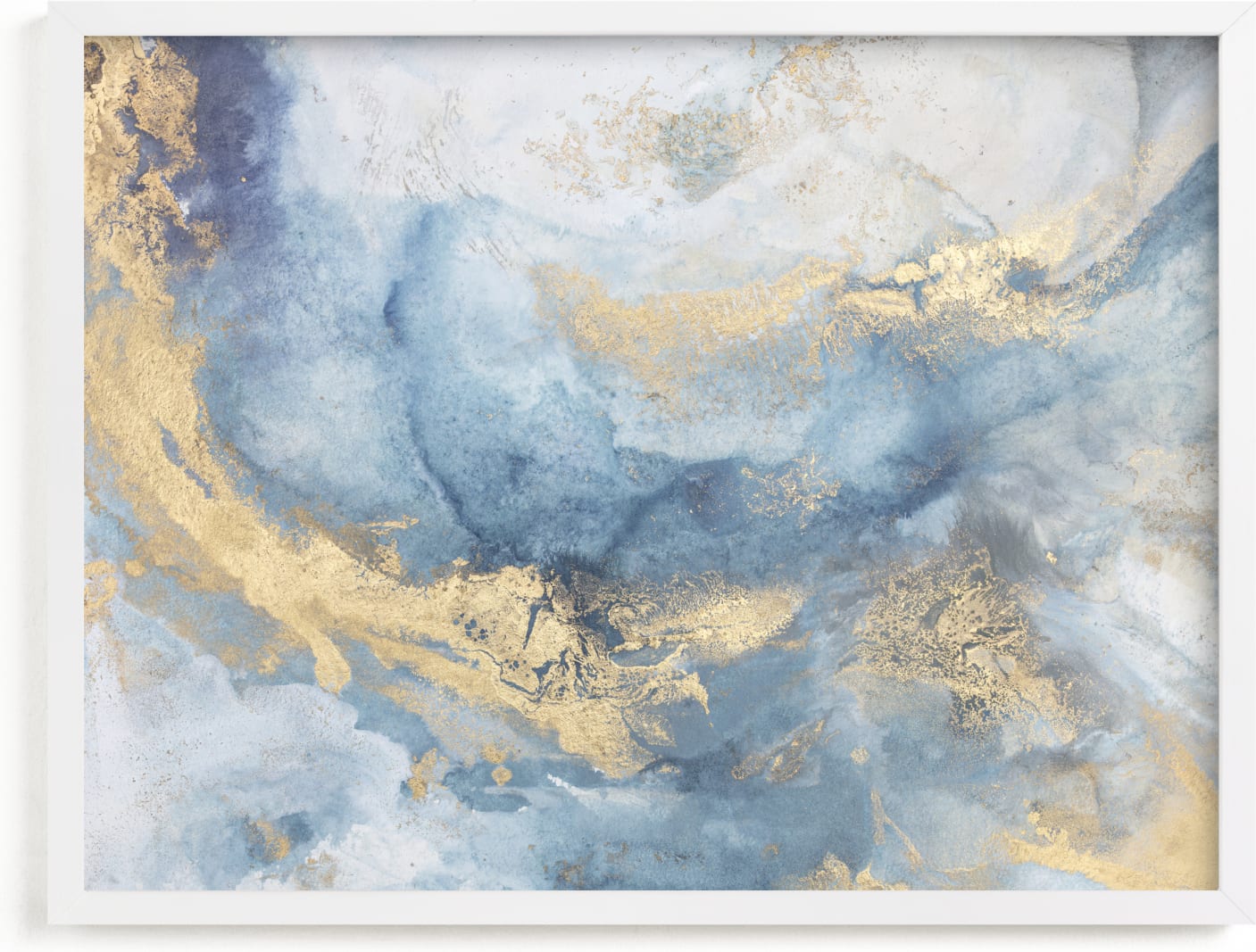 This is a blue art by Julia Contacessi called Purity of Light.