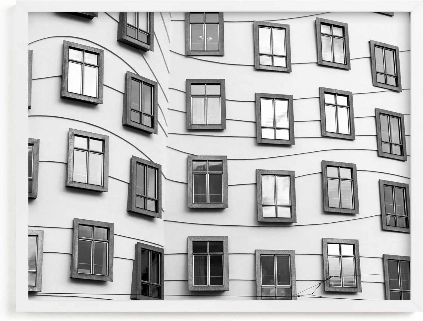 This is a black and white art by Igor called Windows.