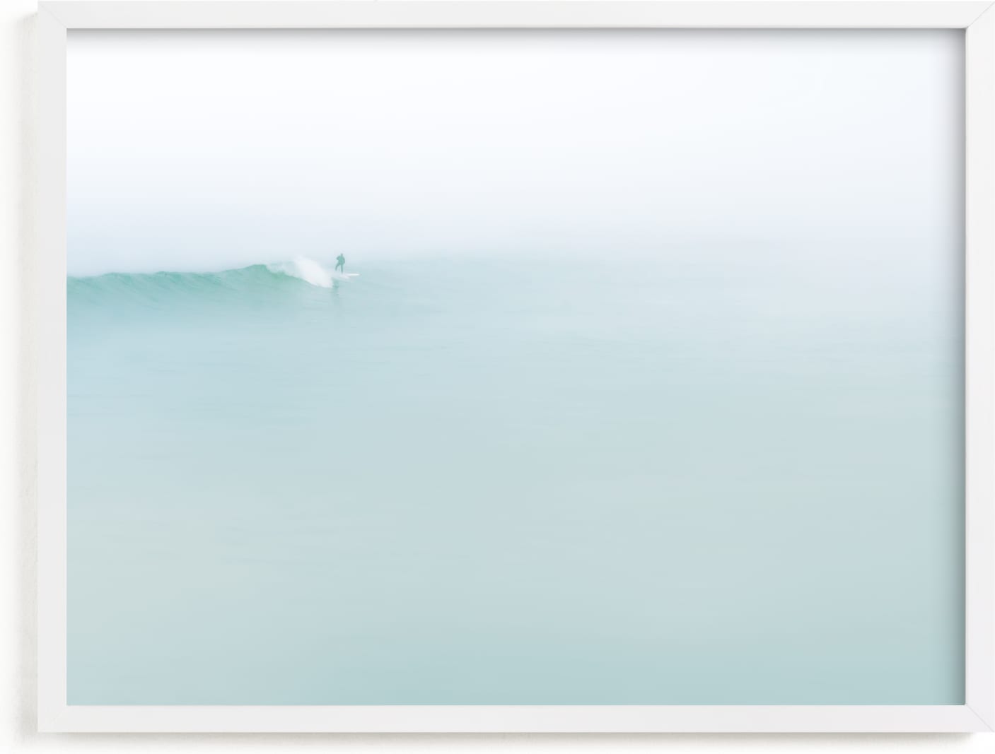This is a blue art by Mike Sunu called Morning Surf.