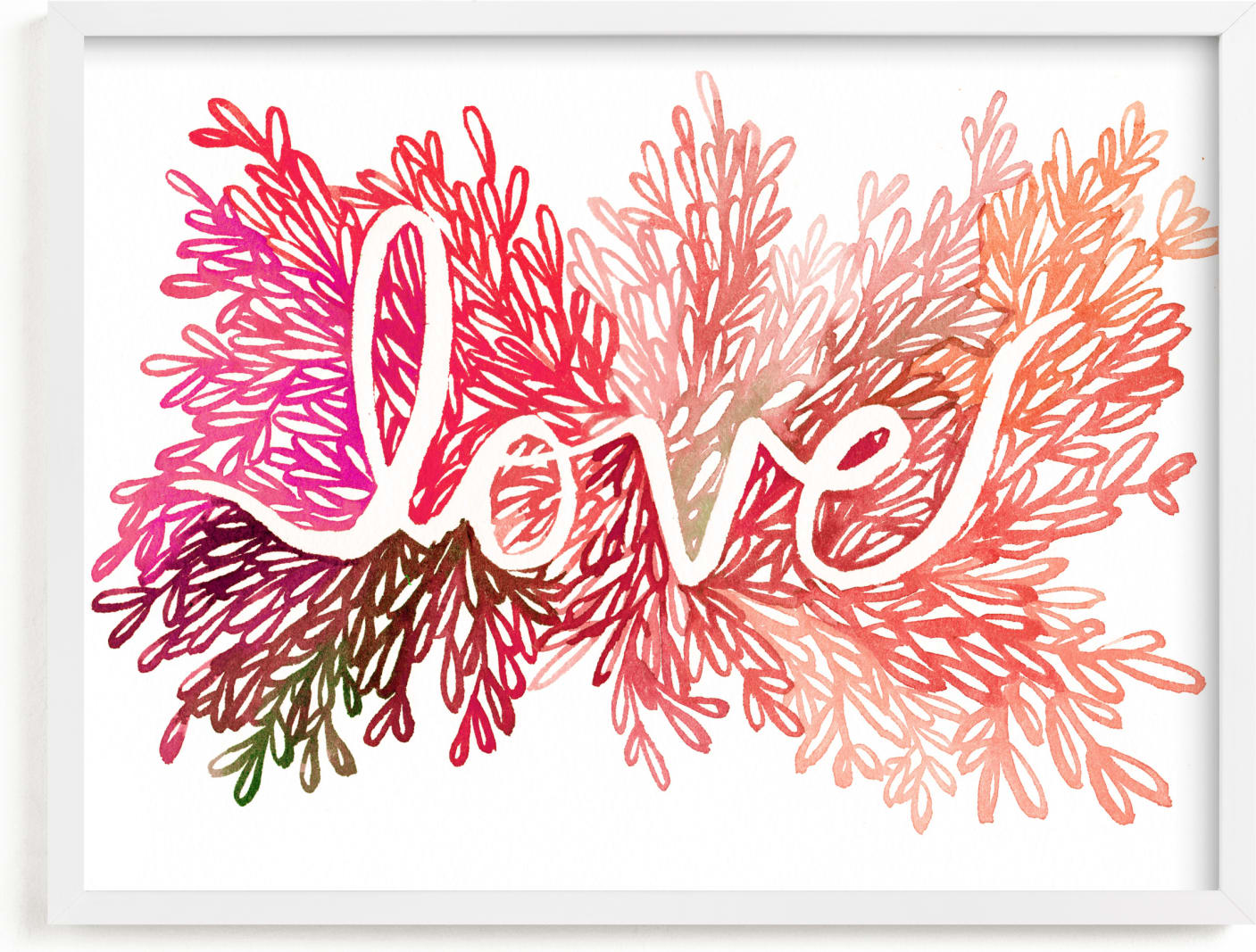 This is a colorful art by Kelly Ventura called Love.