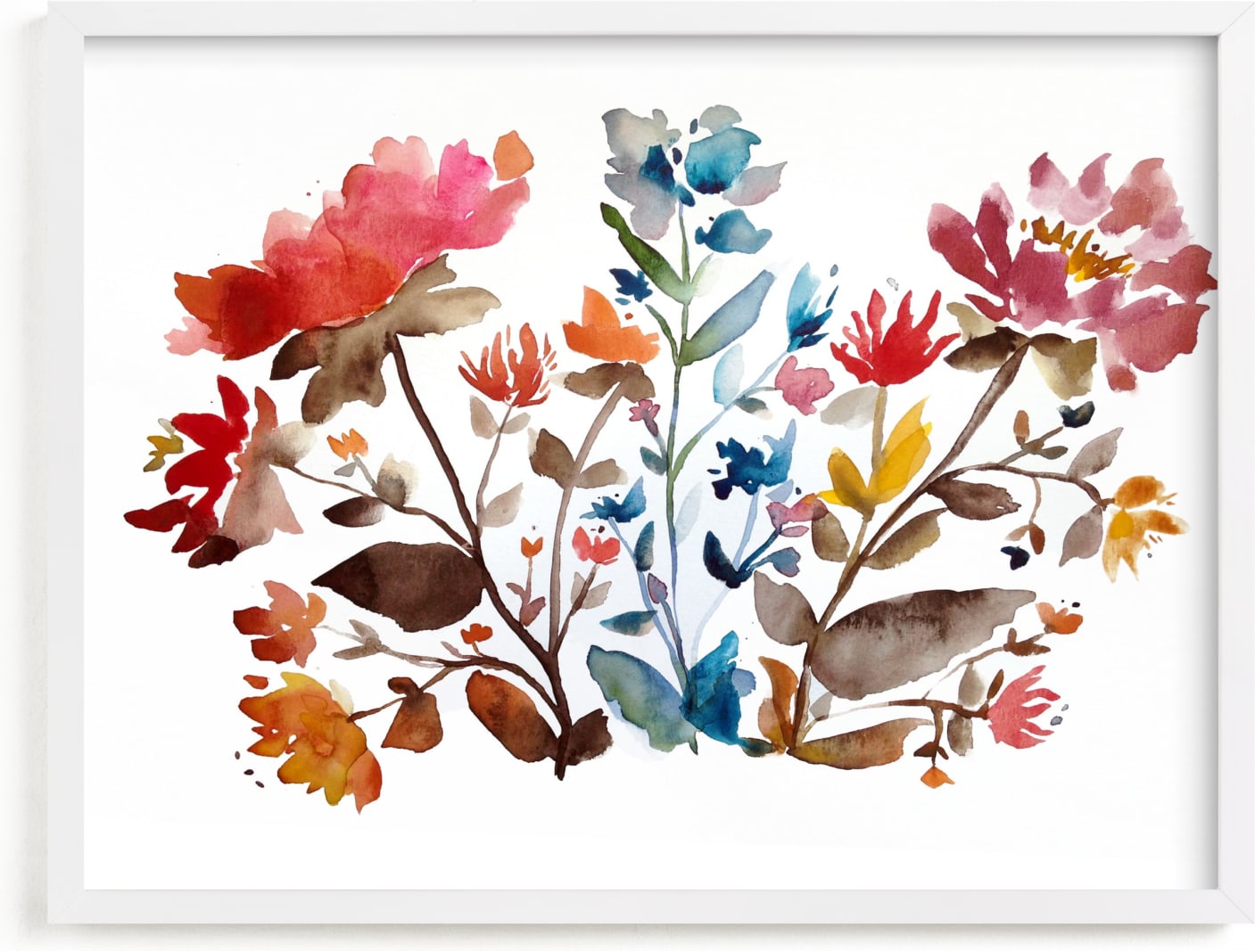 This is a colorful art by Kiana Lee called island wildflowers no.1.