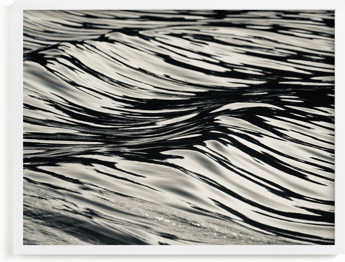 This is a black and white art by Jan Kessel called Wave Forms.