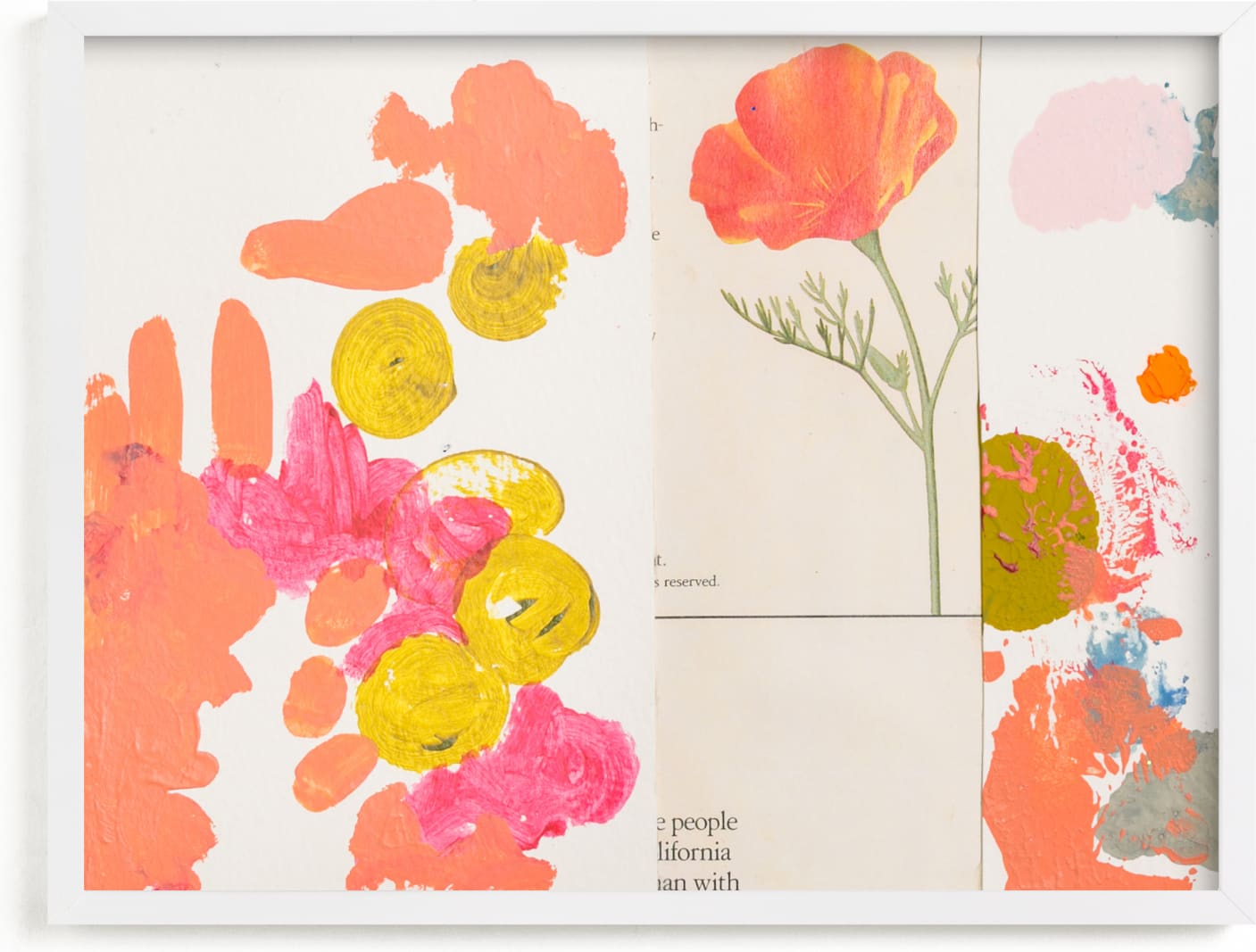 This is a pink art by Erin McCluskey Wheeler called California Poppy.