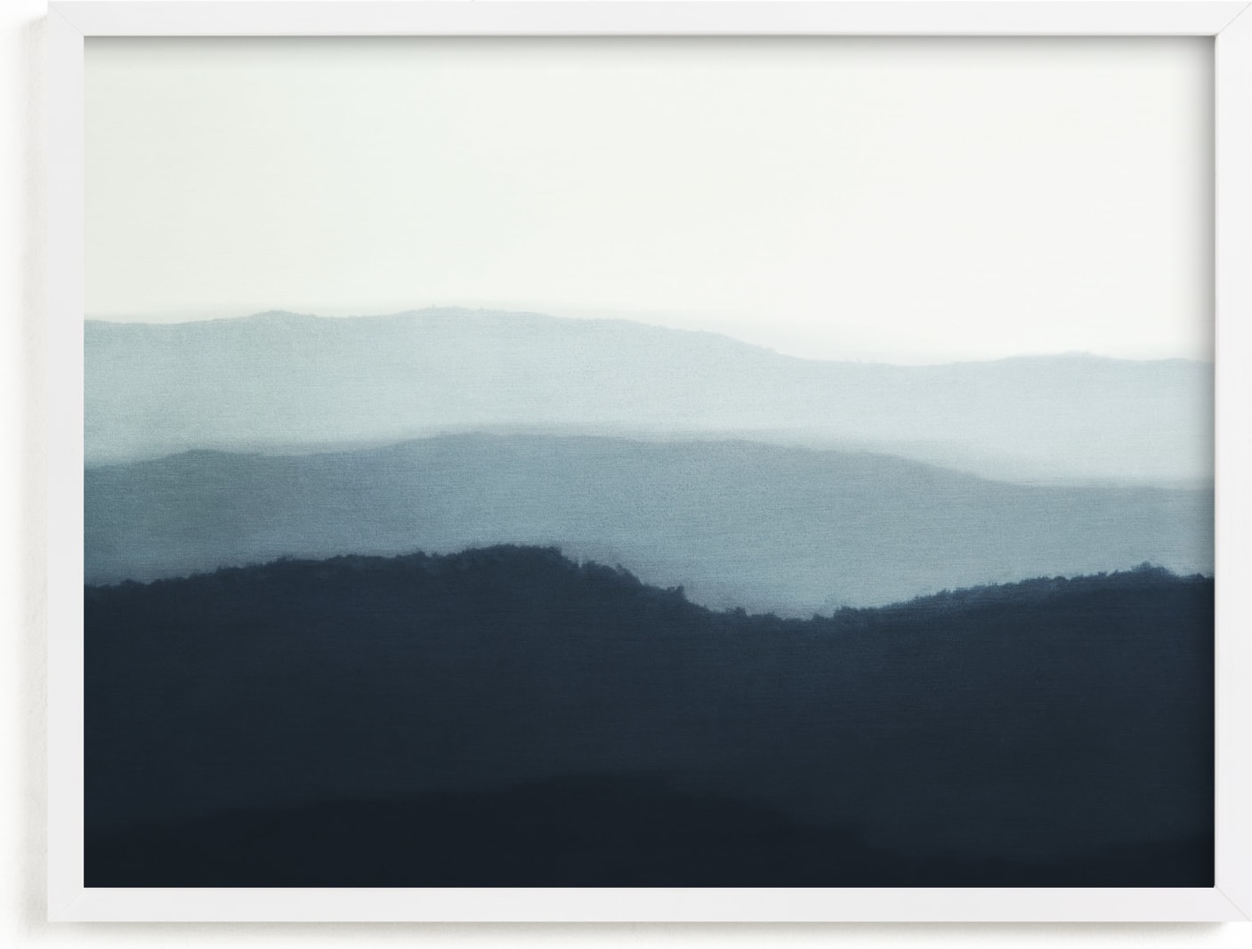 This is a blue art by Rebecca Rueth called Ridgeline.