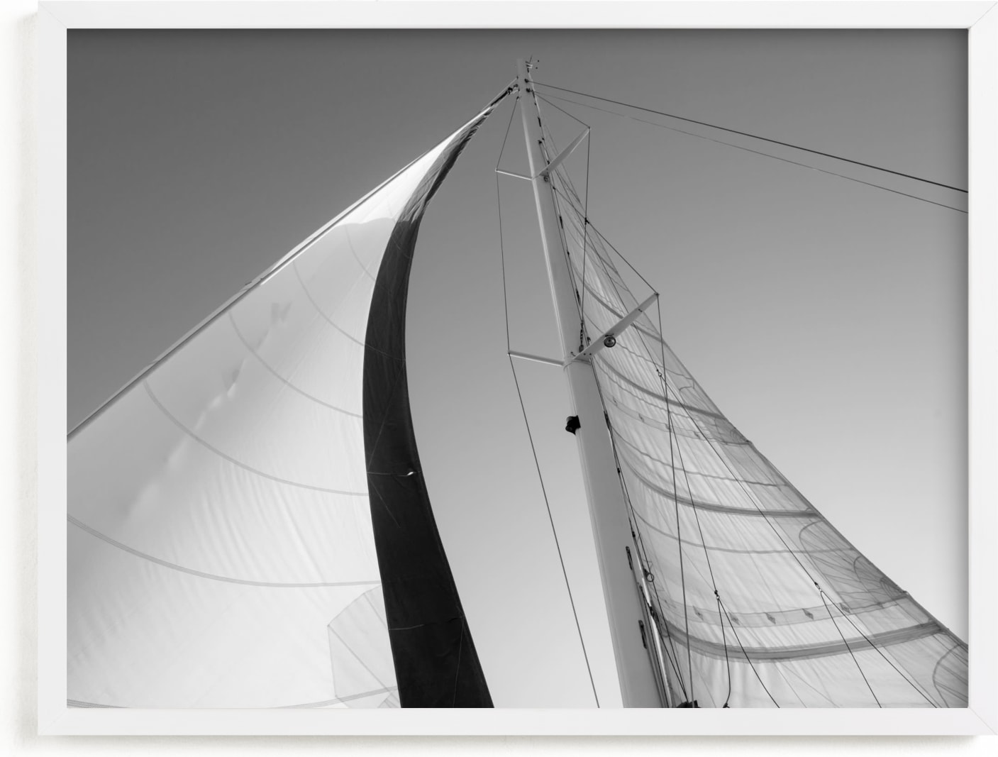 This is a black and white art by Crystal Lynn Collins called Sail with Me.