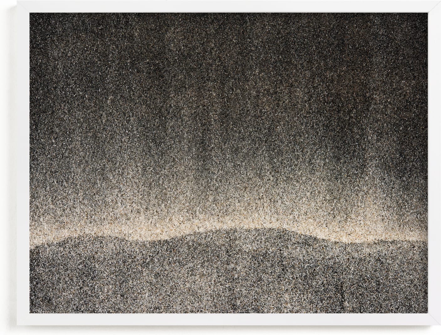 This is a black and white kids wall art by Chris Benjamin called Sandscape 46.