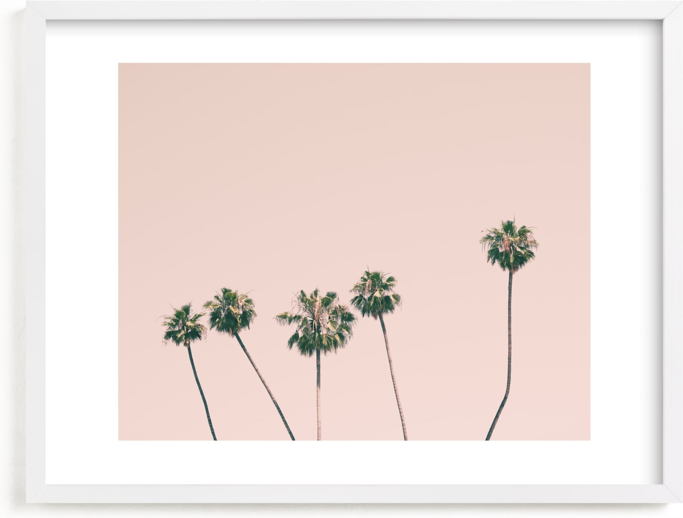 This is a pink kids wall art by Caroline Mint called Five.