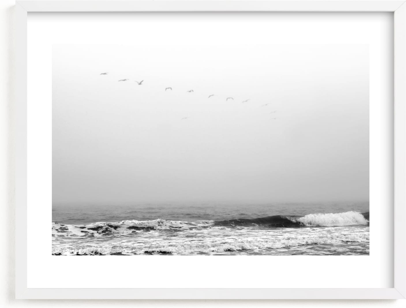 This is a black and white kids wall art by Janelle Wourms called Drifting Away.