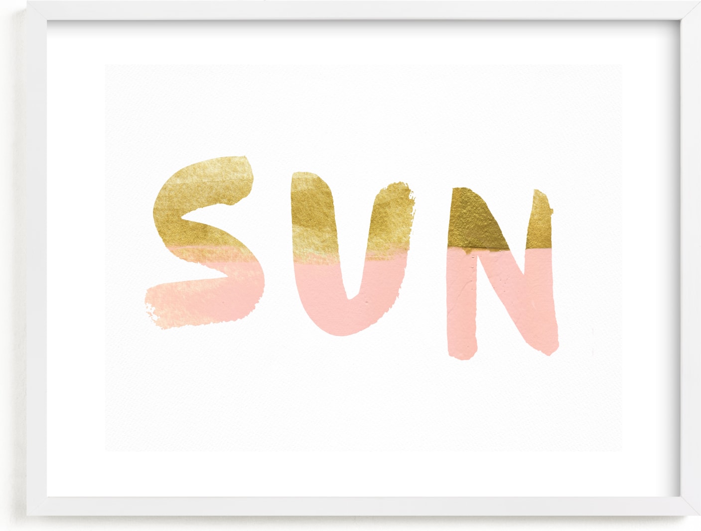 This is a pink art by Christina Flowers called Sun and Surf.