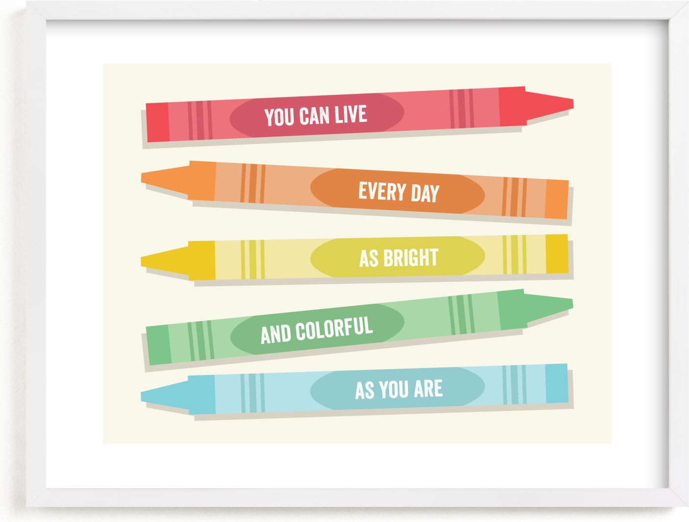 This is a colorful art by Sarah Cohn called Colorful Crayons.