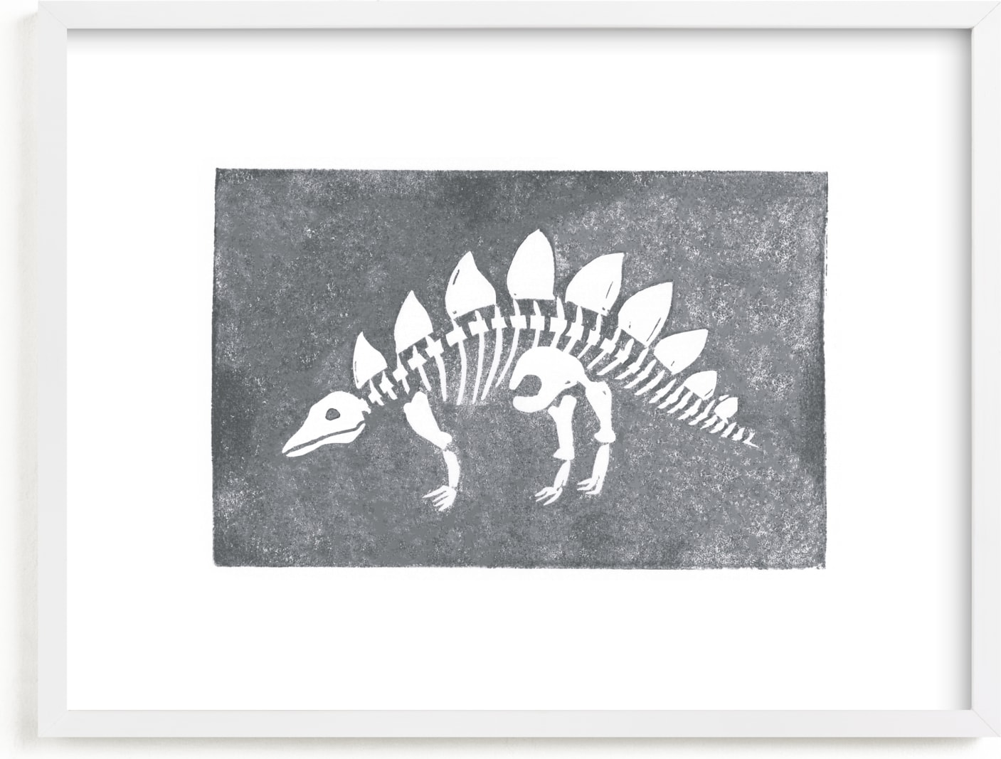 This is a black and white art by Teju Reval called Dino Fossils III.