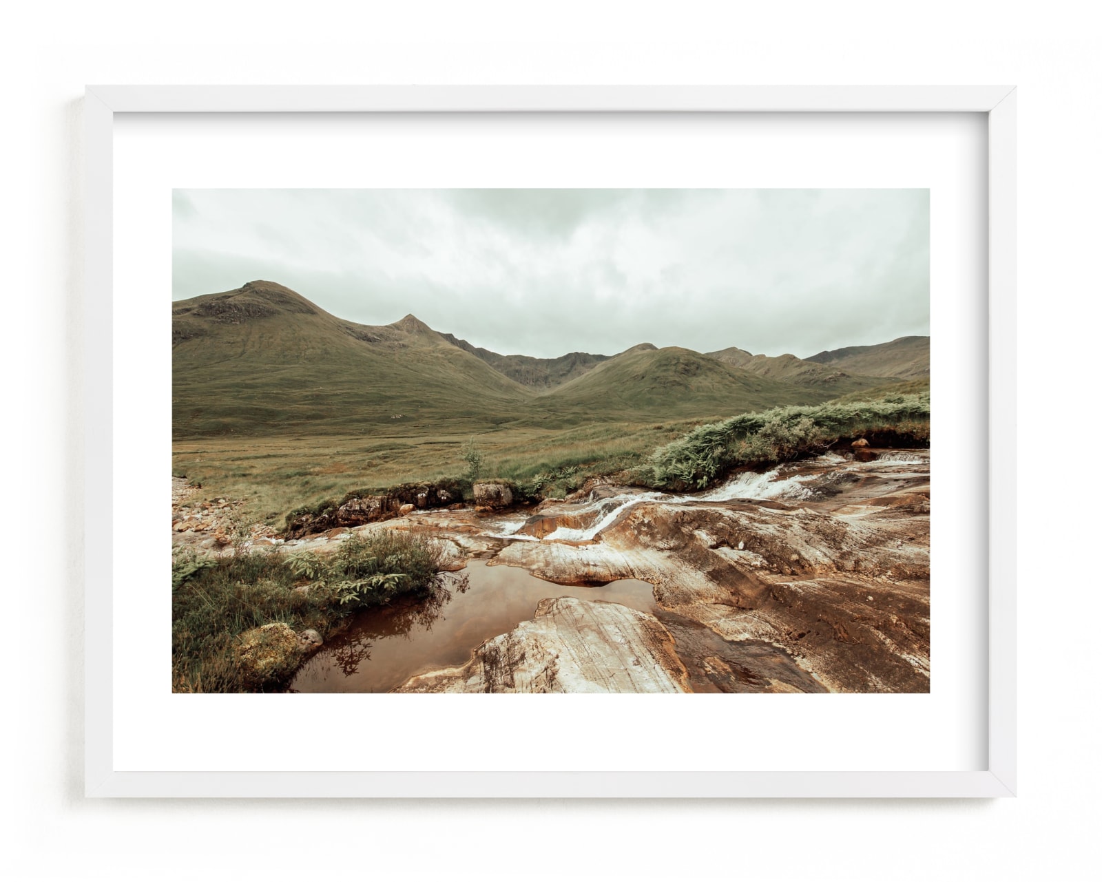 "Scottish Stream" - Limited Edition Art Print by Lisa Moore in beautiful frame options and a variety of sizes.