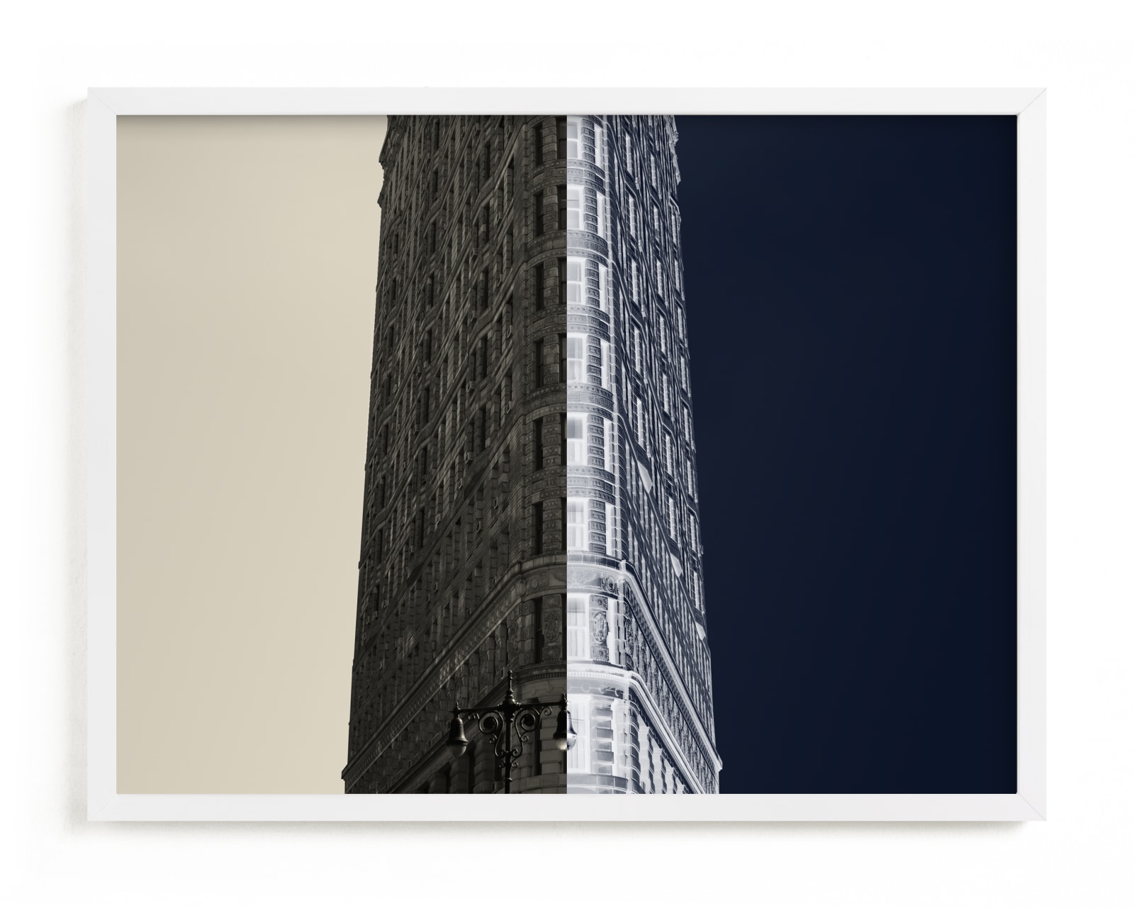 "Negative Space: New York Flatiron II" - Limited Edition Art Print by Jessica C Nugent in beautiful frame options and a variety of sizes.