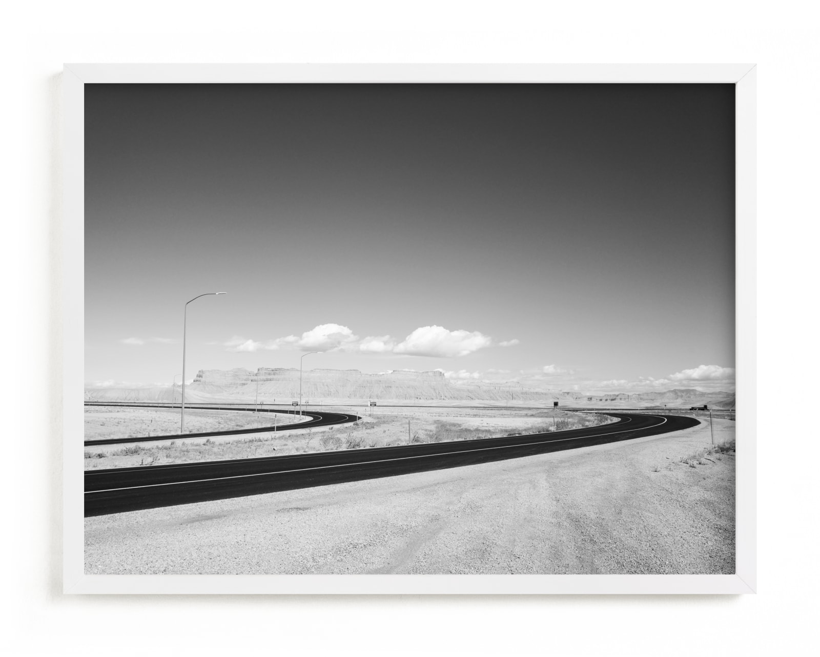 "Desert Route" - Limited Edition Art Print by Tania Medeiros in beautiful frame options and a variety of sizes.